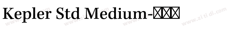 Kepler Std Medium字体转换